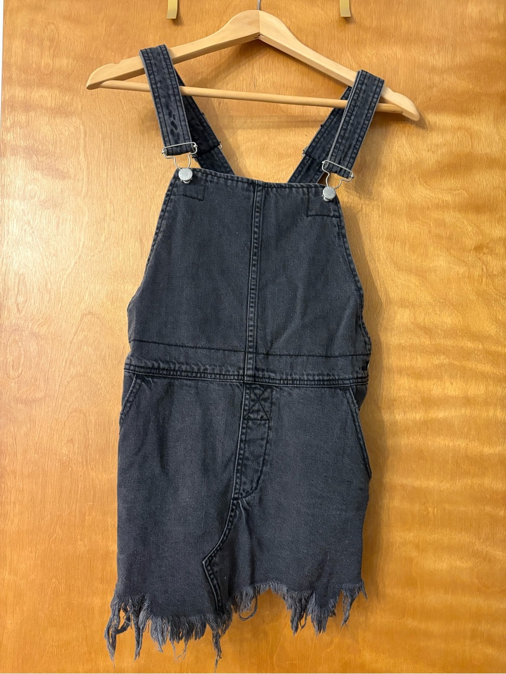 Free People Denim Skirt Overalls